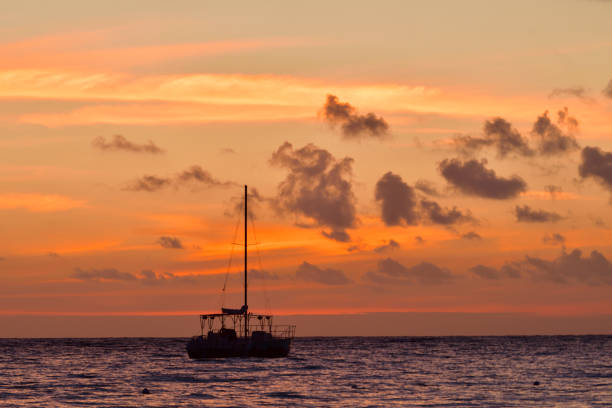 Isla Mujeres island Caribbean beach sunset of Riviera Maya in Mexico