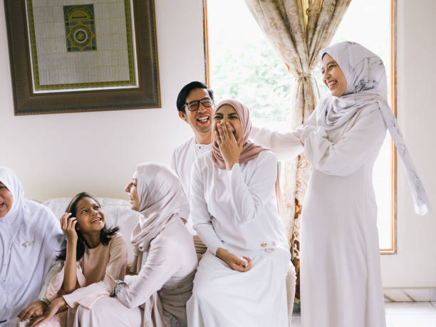 istock Family Gathering and laughing 1147887358