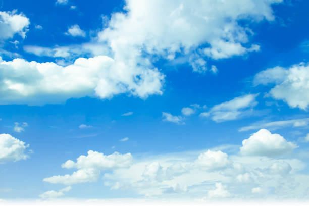 istock Blue sky background and white clouds in the air. 1147889278