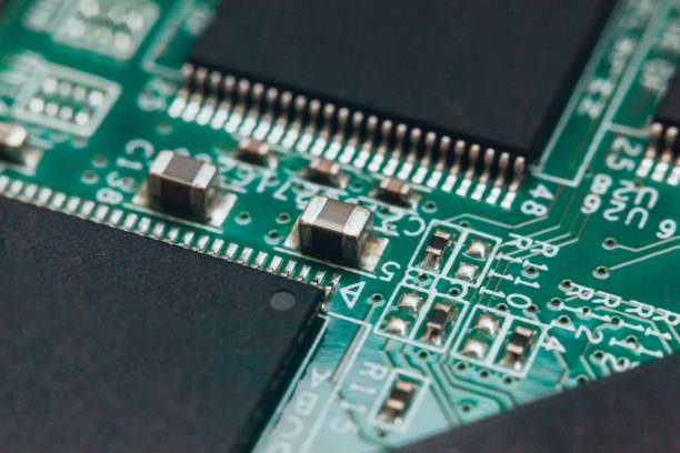 istock Circuit board repair. Electronic hardware modern technology. Motherboard digital personal computer chip 1147897126