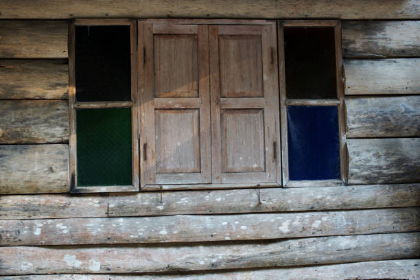 istock Pattern of the surface of the wooden wall 1147914604