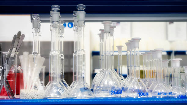 istock Laboratory tubes of various sizes are on the shelf 1147919219