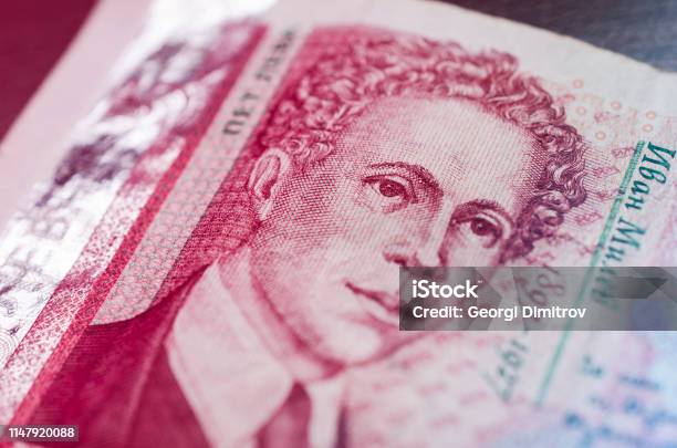 A Man Holding Bulgarian Banknotes With Different Curruncies Stock Photo - Download Image Now