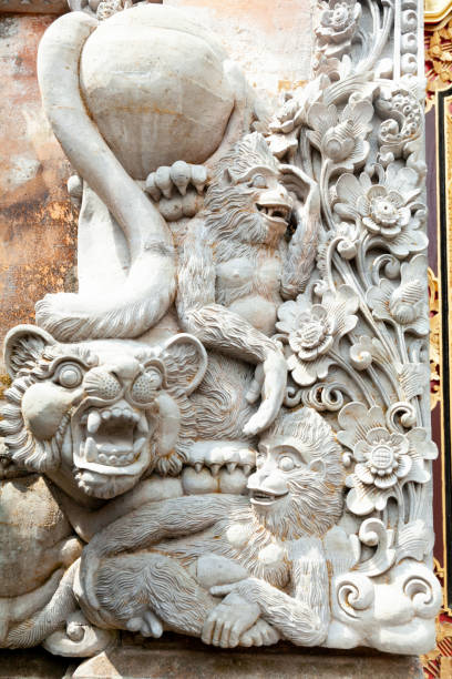 istock Buddhist sculptures at the temple 1147923692