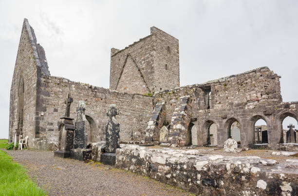 istock church ruin and graveyard 1147924044