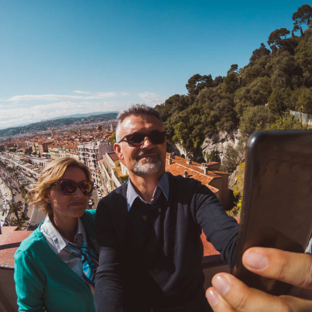 istock Happy couple making selfie 1147944818
