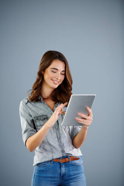 istock Her blog is really coming together 1147945591