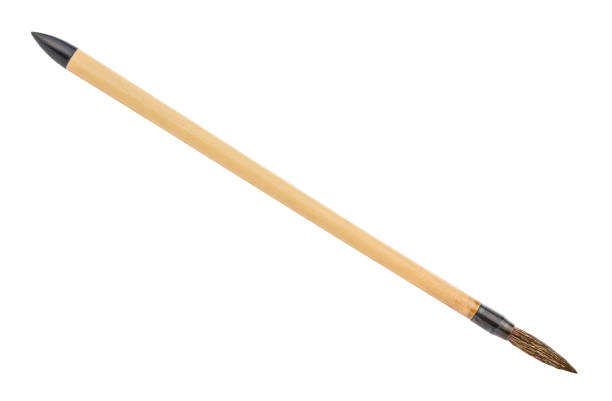 istock bamboo paint brush with brown colored tip isolated 1147947531