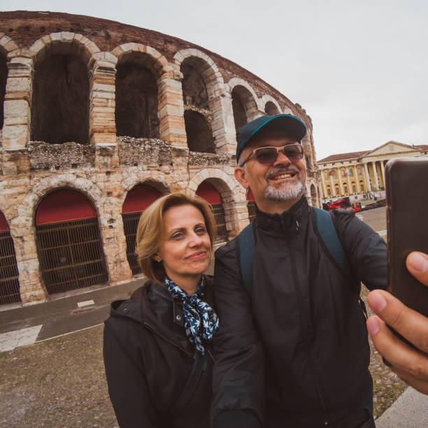 istock Happy couple making selfie 1147949984