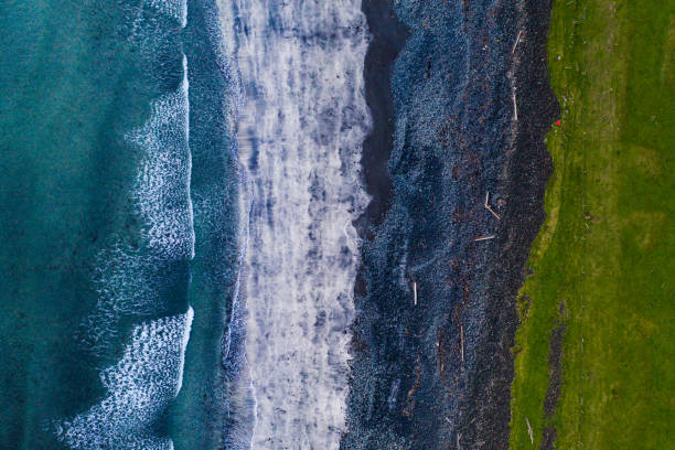 plaża talisker bay - landscape scotland scottish culture isle of skye zdjęcia i obrazy z banku zdjęć