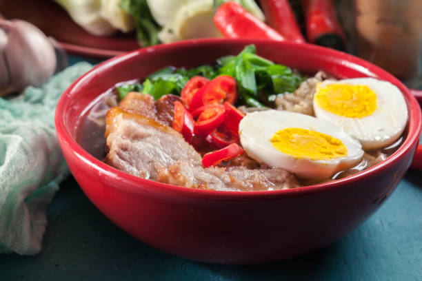 istock Ramen. Traditional japanese noodle soup with pork 1147954217