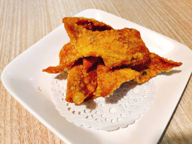 istock A dish of deep fried pork wonton in Thailand. 1147962185