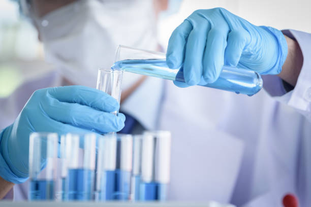 istock Asian man scientist researching  and learning in a laboratory. 1147965367