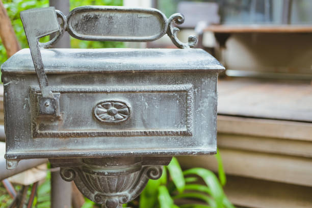 istock old vintage gray mailbox letterbox postbox 1147966269