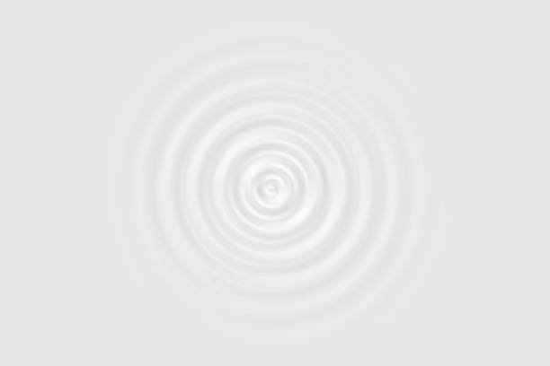 istock Top view of white water ring or white oil surface, soft background texture 1147968941