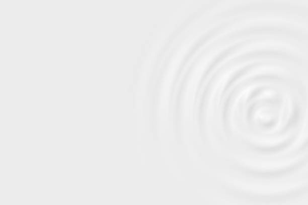 istock Top view of white water ring or white oil surface, soft background texture 1147968944
