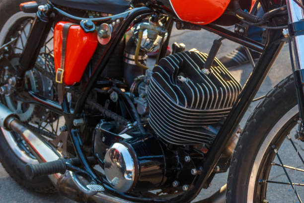 istock Close-up of the motorcycle engine block 1147970562
