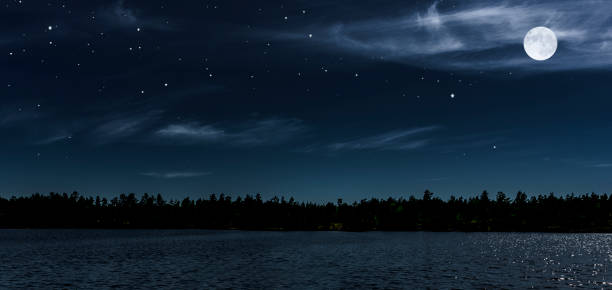 istock full moon night at a lake 1147971037