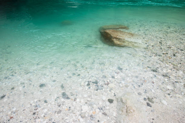 River Soca Close Up, Slovenia, Europe, Julian Alps.