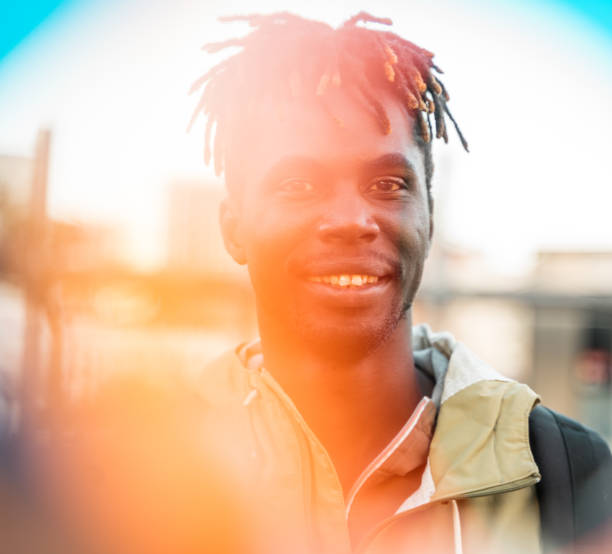 istock Portrait of man with dreadlocks 1147975431