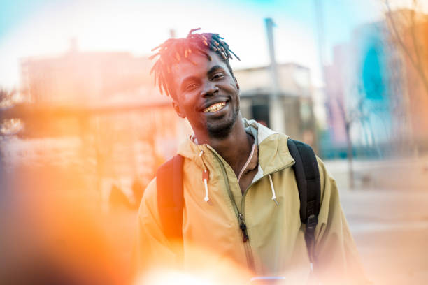 istock Portrait of man with dreadlocks 1147975613