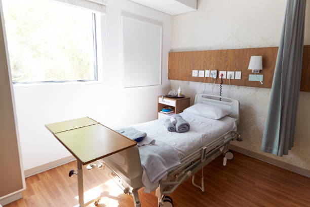 istock Bed In Empty Hospital Private Room 1147976483