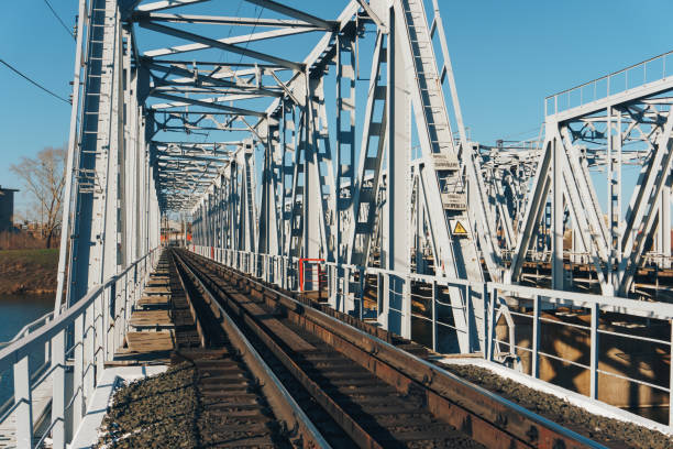 istock railway bridge over the river in summer weather 1147979635