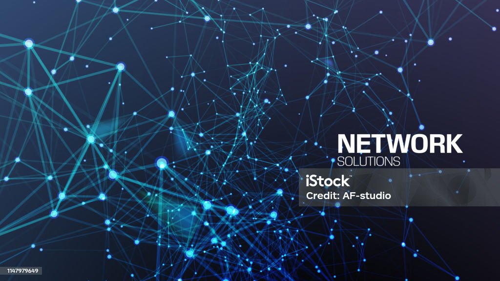 Computer Network Model Background Abstract Network Background Stock Illustration - Download Image Now ...