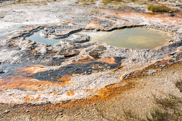 istock Geyserand hot spring in Yellowstone National Park 1147981102