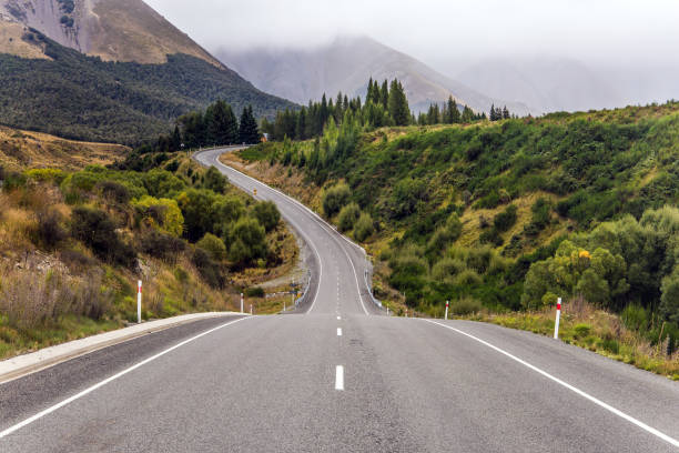 istock Picturesque road along the Pacific coast 1147981345