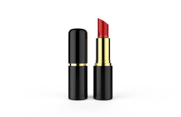 istock Lipstick mock up template on isolated white background, ready for your design presentation, 3d illustration 1147984861