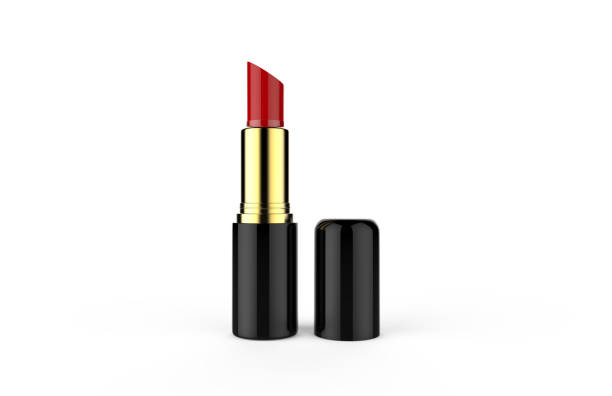 istock Lipstick mock up template on isolated white background, ready for your design presentation, 3d illustration 1147984875