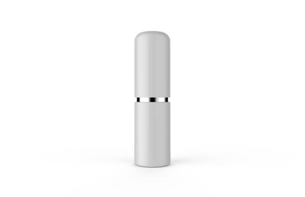 istock Lipstick mock up template on isolated white background, ready for your design presentation, 3d illustration 1147984956