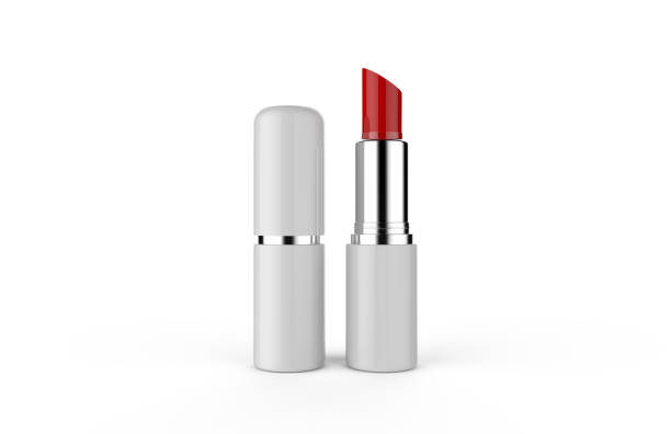 istock Lipstick mock up template on isolated white background, ready for your design presentation, 3d illustration 1147984965