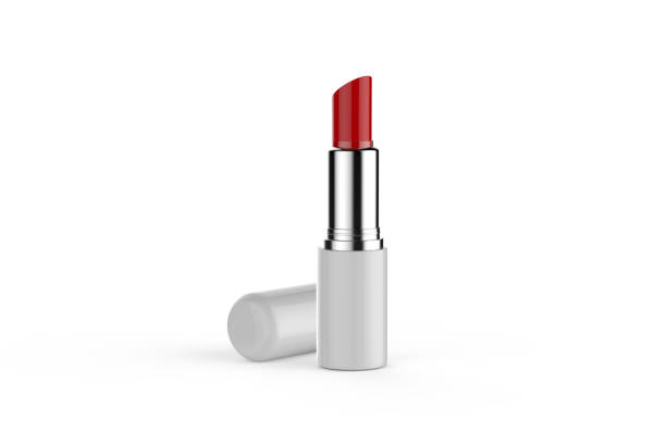 istock Lipstick mock up template on isolated white background, ready for your design presentation, 3d illustration 1147985051