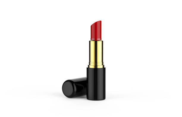 istock Lipstick mock up template on isolated white background, ready for your design presentation, 3d illustration 1147985140