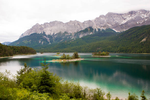 istock Mountain lake Eibsee, Bavarian mountains, Germany in summertime 1147987229