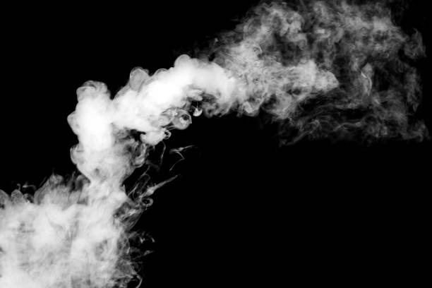 istock Abstract fog or smoke move on black color background 1147987420
