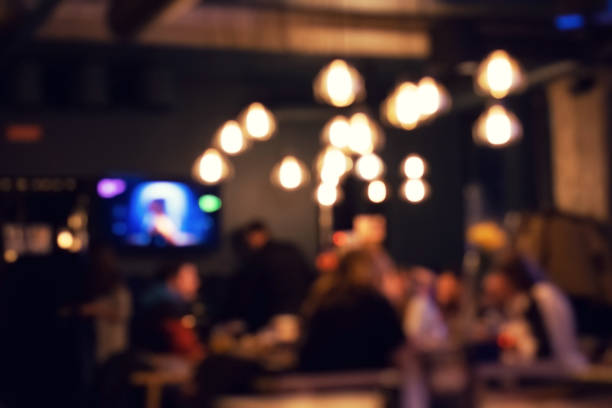 istock Blurred bokeh of the bar interior. 1147987509