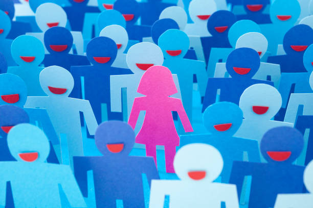 istock Woman with smiling men 1147989614
