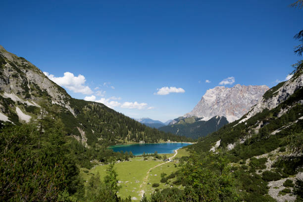 istock Panorama of mountain lake Seebensee, Austrian Alps, summertime 1147992739