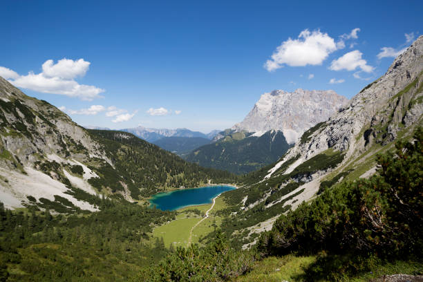 istock Panorama of mountain lake Seebensee, Austrian Alps, summertime 1147993615