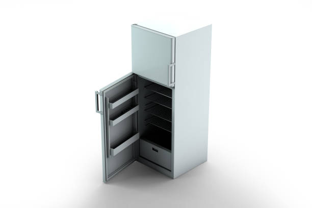 istock 3d render of a Refrigerator Isolated on White Background. 1147993668