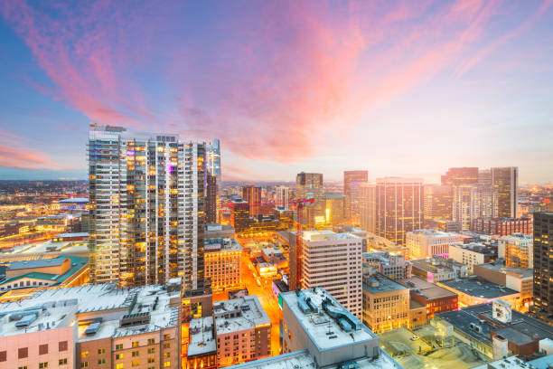 istock Denver, Colorado, USA downtown cityscape rooftop view 1147993742