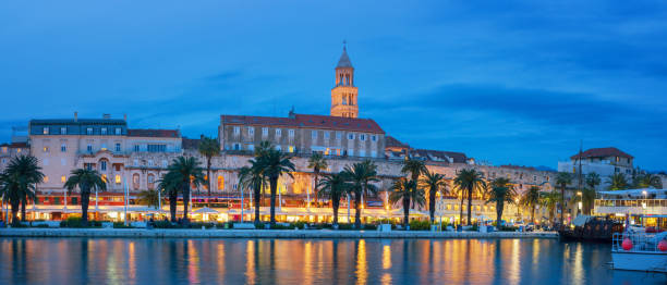 istock Beautiful Split at NIght, Croatia 1147993855