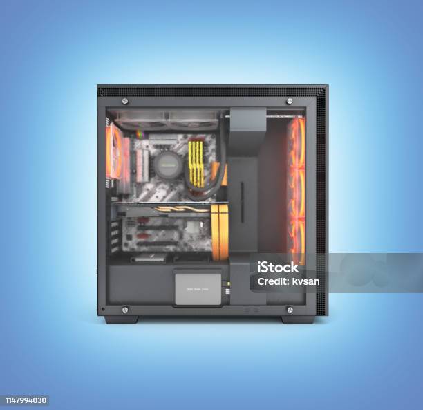 Image Coverture Computer Computer Closed Transparent Cover With Red Lighting Effects And Water ...