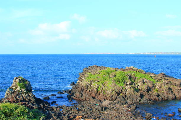 istock Jeju Coast, Sunrise coast, promenade 1147995683