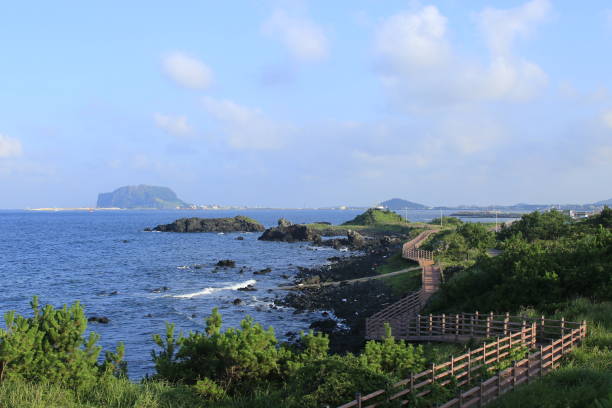 istock Jeju Coast, Sunrise coast, promenade 1147995720