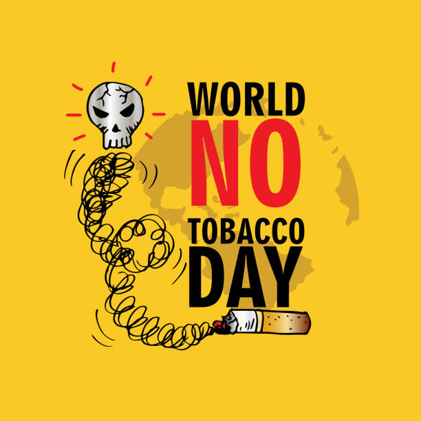 World no tobacco day concept World no tobacco day concept World No-Tobacco Day stock illustrations