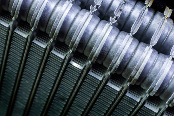 istock The Air Conditioning Coils car close up texture image. 1147996836